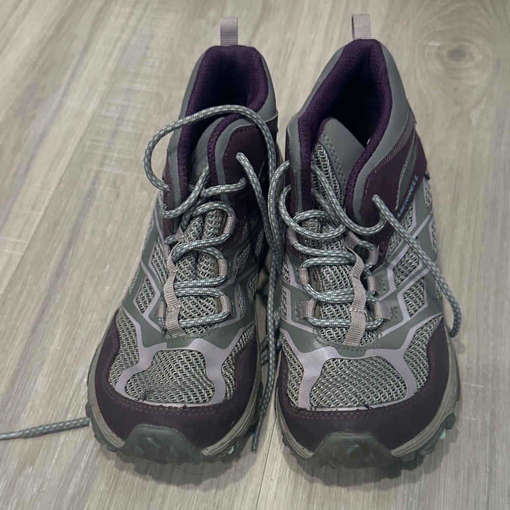 Merrell Dark Purple and Gray Hiking Boots